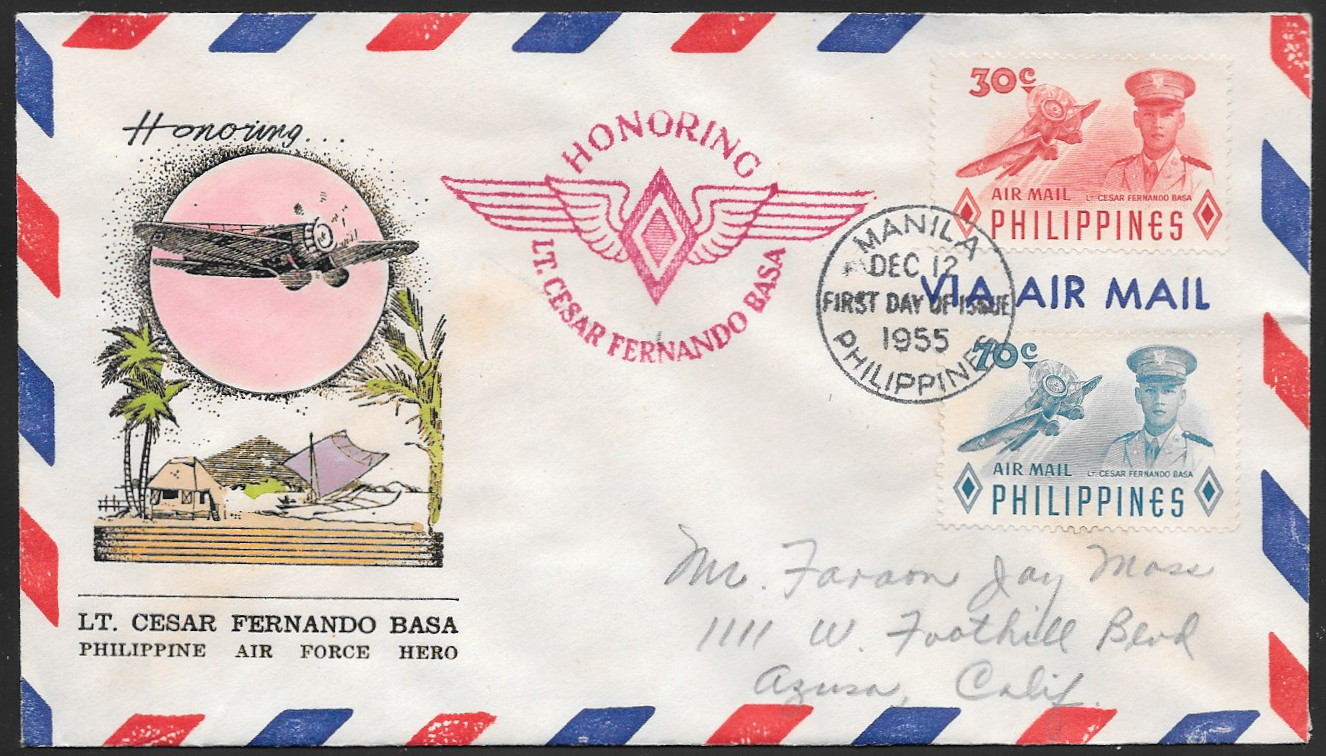 Philippines 1955 First Day Air Mail 
